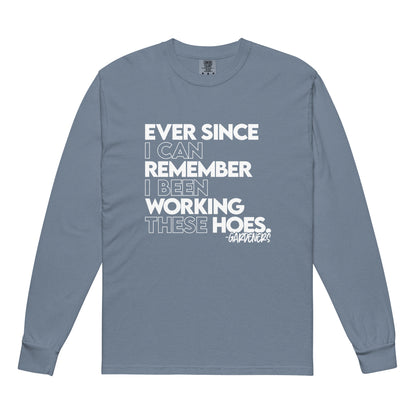 Ever Since - Garment-dyed heavyweight long-sleeve shirt