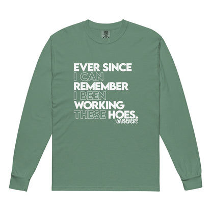 Ever Since - Garment-dyed heavyweight long-sleeve shirt