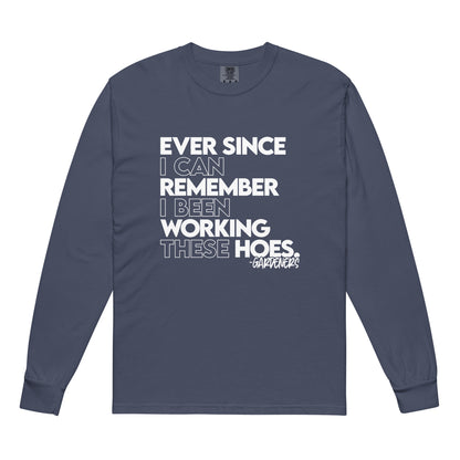 Ever Since - Garment-dyed heavyweight long-sleeve shirt